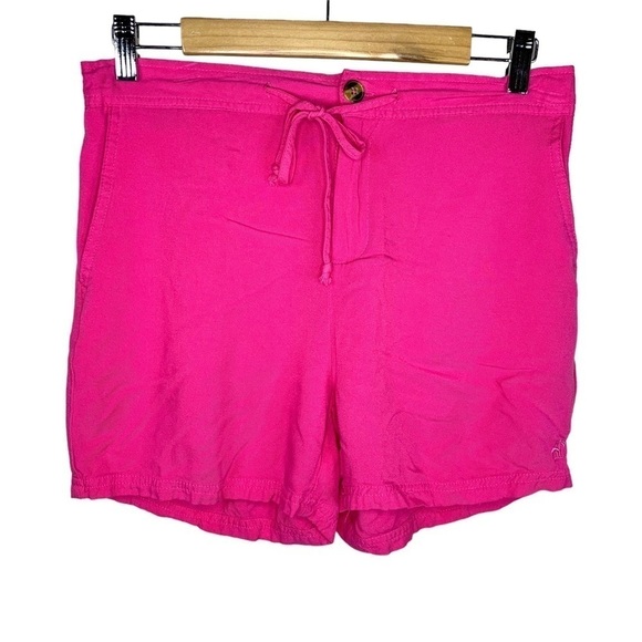 Caribbean Joe Fuchsia Pink Lightweight Rayon Barbiecore Size Small Elastic Waist - Picture 1 of 7